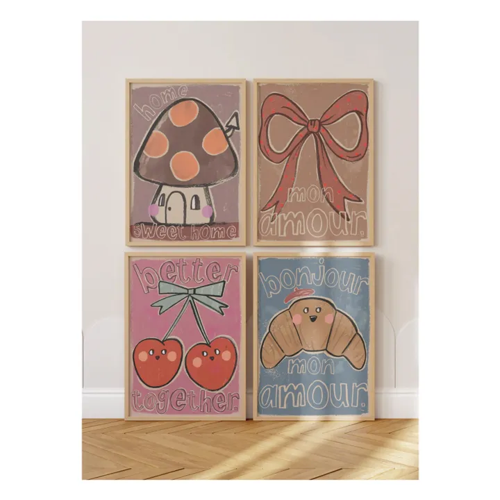 Large Bow poster | Ochre- Product image n°3