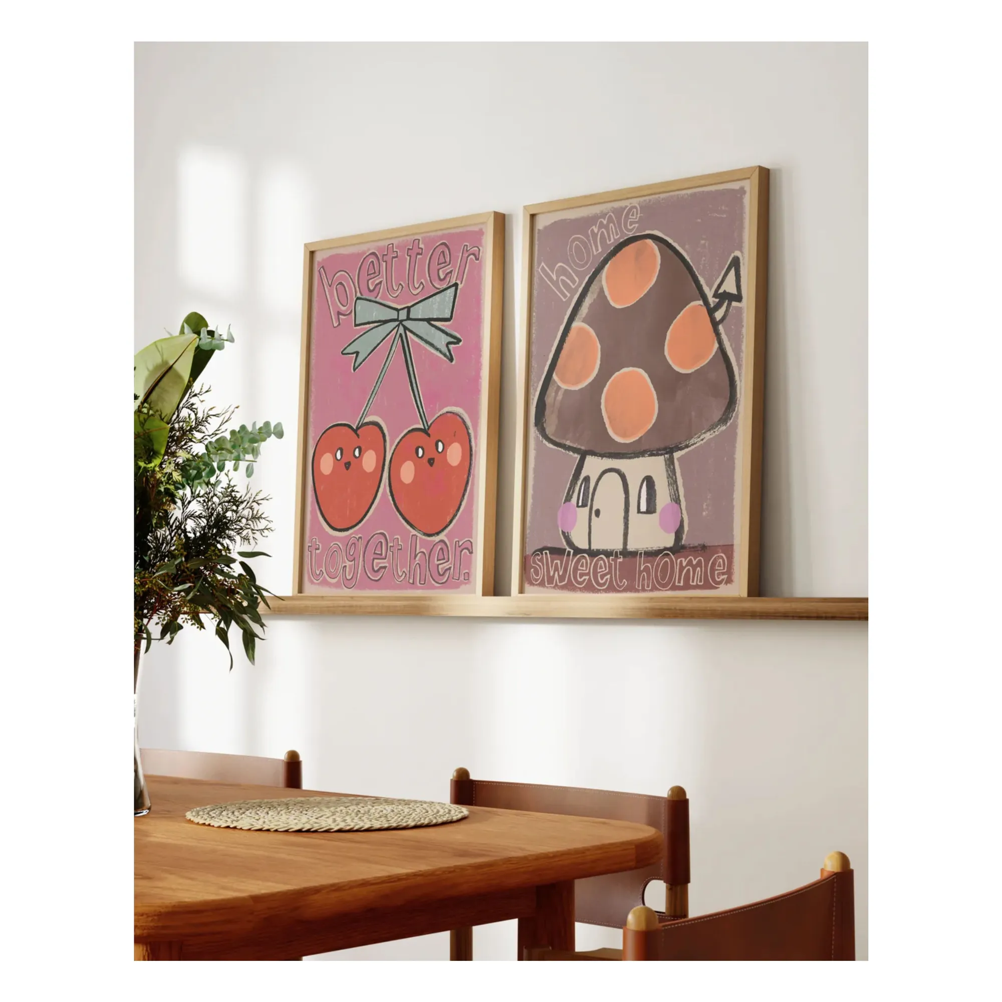 Large Mushroom poster | Brown- Product image n°2