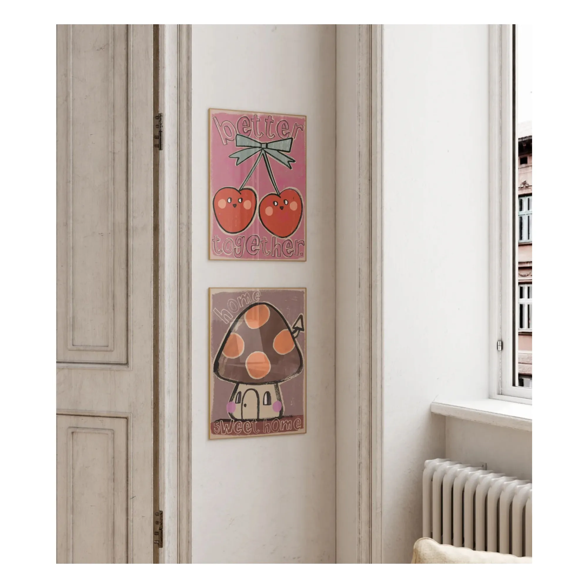 Large Mushroom poster | Brown- Product image n°1