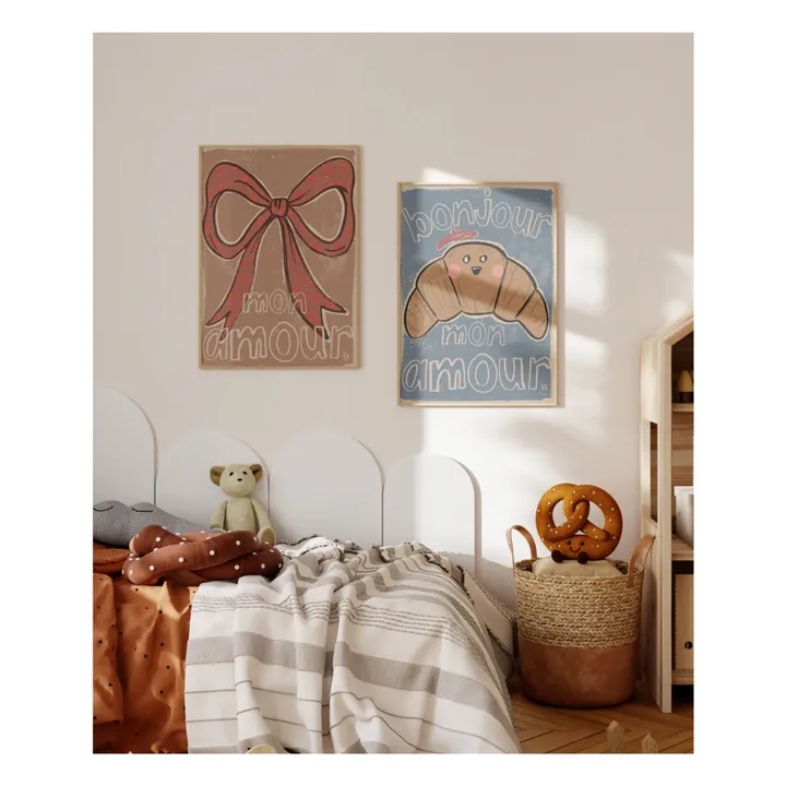 Large Bow poster | Ochre- Product image n°1