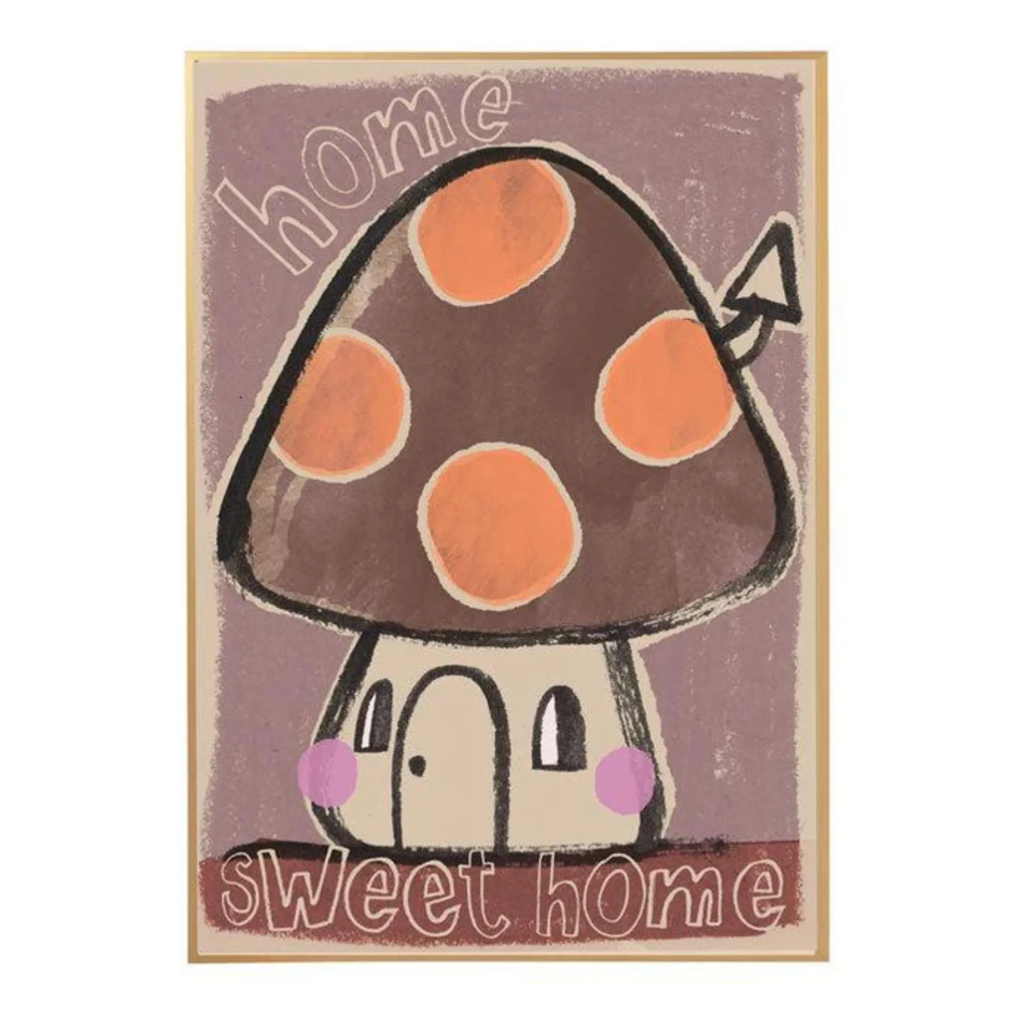 Large Mushroom poster | Brown- Product image n°0