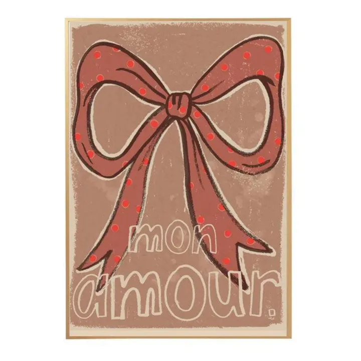 Large Bow poster | Ochre- Product image n°0