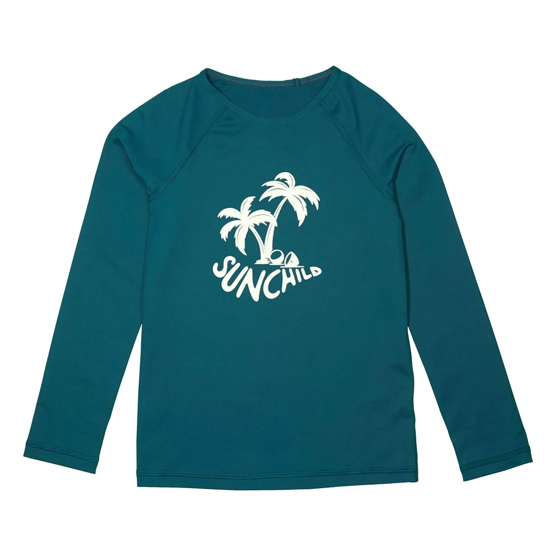 Sunchild Peacock Blue Saco Palmtree Uv Protection T-Shirt
