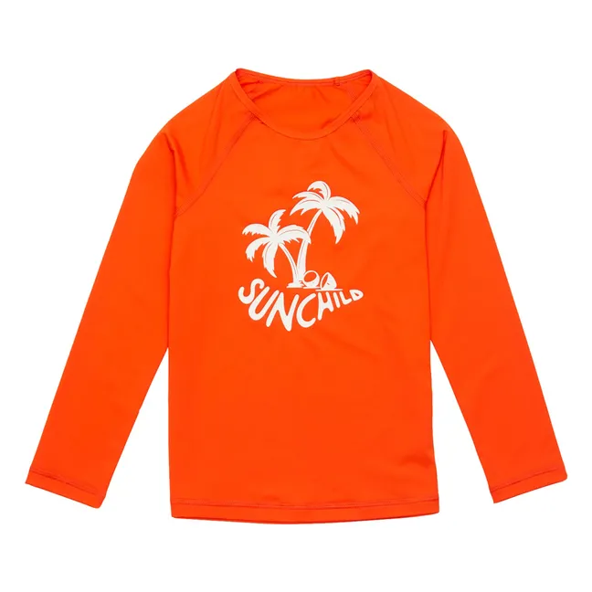 Camiseta de protección UV Saco Palmtree | Naranja