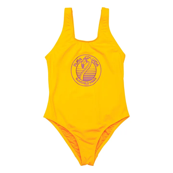Maillot de Bain Lou Flamingo | Jaune- Image produit n°0