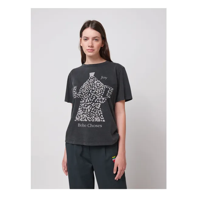 T-shirt Breakfast Coton Bio - Collection Femme | Gris anthracite