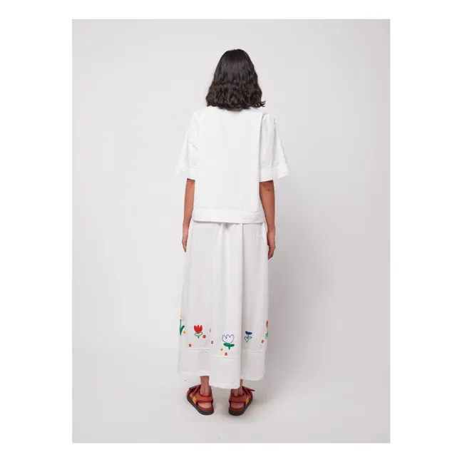 Blouse Garden Party Coton Bio - Collection Femme | Blanc