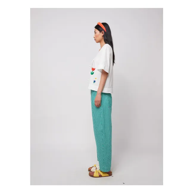 Blouse Garden Party Coton Bio - Collection Femme | Blanc