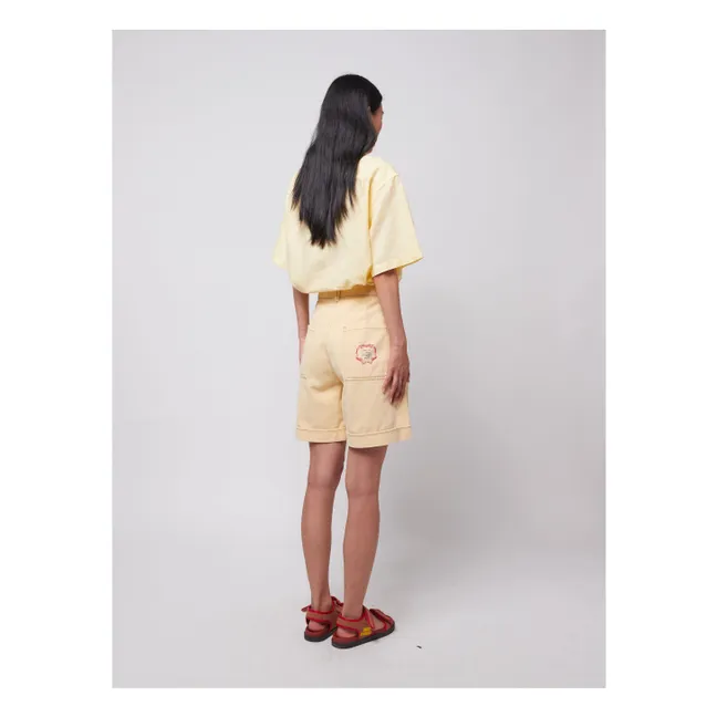 Bermuda Coton Bio - Collection Femme | Jaune pâle