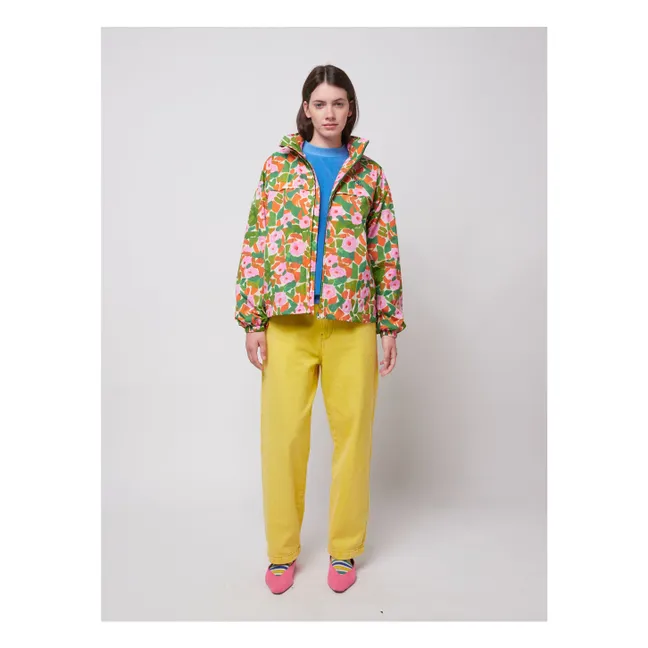 Coupe-vent Floral Fibres Recyclées - Collection Femme | Vert