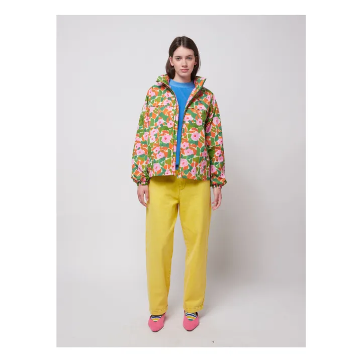 Coupe-vent Floral Fibres Recyclées - Collection Femme | Vert- Image produit n°6