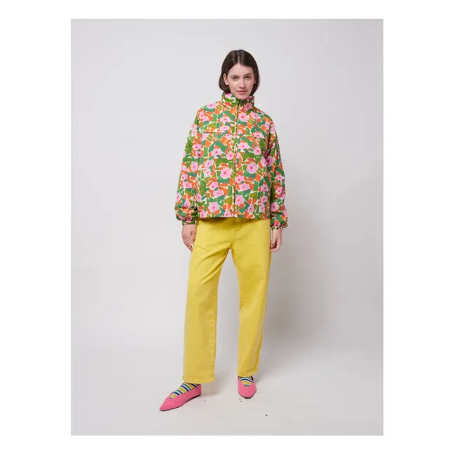Coupe-vent Floral Fibres Recyclées - Collection Femme | Vert