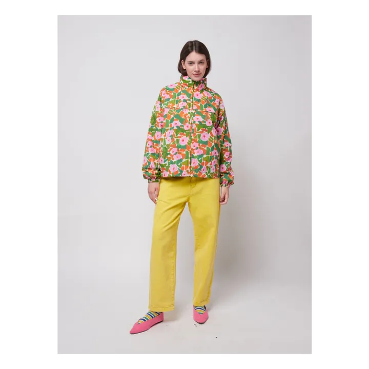 Coupe-vent Floral Fibres Recyclées - Collection Femme | Vert- Image produit n°5