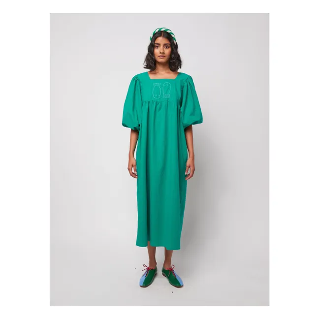 Couple Fish Dress Organic and Recycled Cotton - Women's Collection | Green