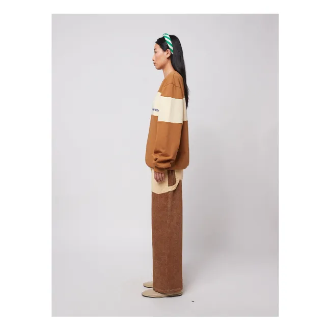Jeans in cotone organico a blocchi di colore - Collezione Donna | Giallo chiaro