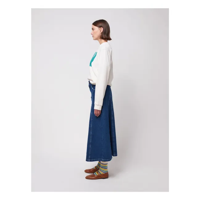 Jupe Flare Denim - Collection Femme | Bleu