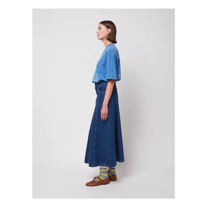 Jupe Flare Denim - Collection Femme | Bleu- Image produit n°2