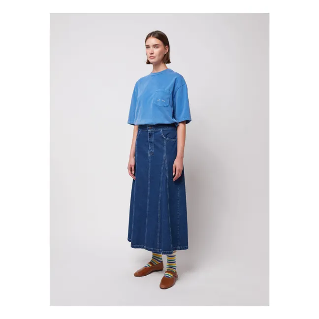 Falda vaquera acampanada - Colección Mujer | Azul