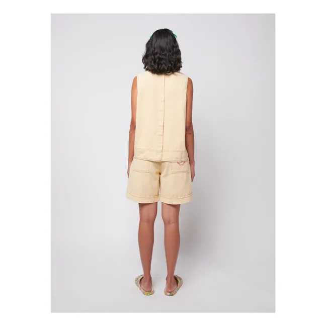 Top A Day At The Beach Coton Bio - Collection Femme | Jaune pâle