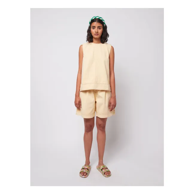 Top A Day At The Beach Coton Bio - Collection Femme | Jaune pâle