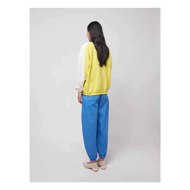 Color Block Sweatshirt aus Bio-Baumwolle - Damenkollektion | Gelb