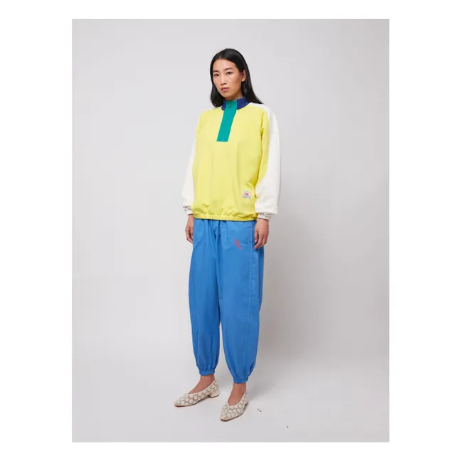 Color Block Sweatshirt aus Bio-Baumwolle - Damenkollektion | Gelb