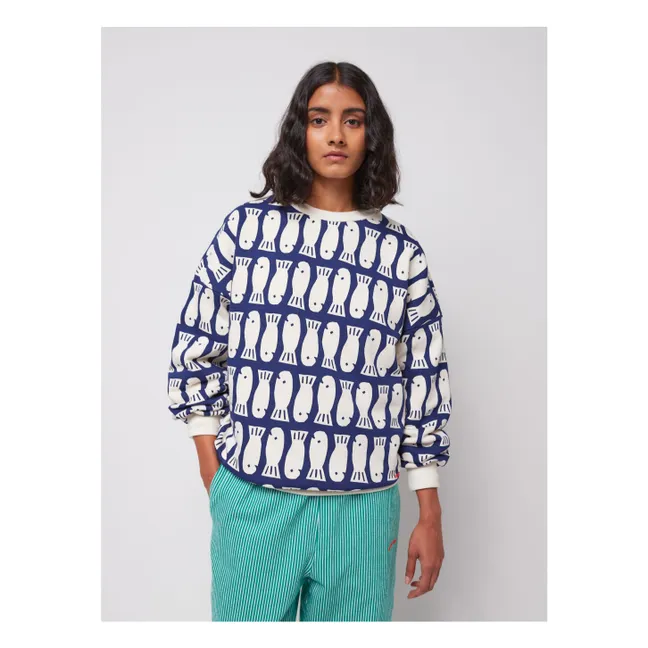Lucky Fish Sweat Organic and Recycled Cotton - Women's Collection | Navy blue