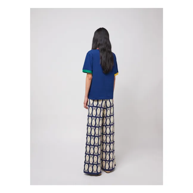 T-shirt Joyful Face Coton Bio - Collection Femme | Bleu marine