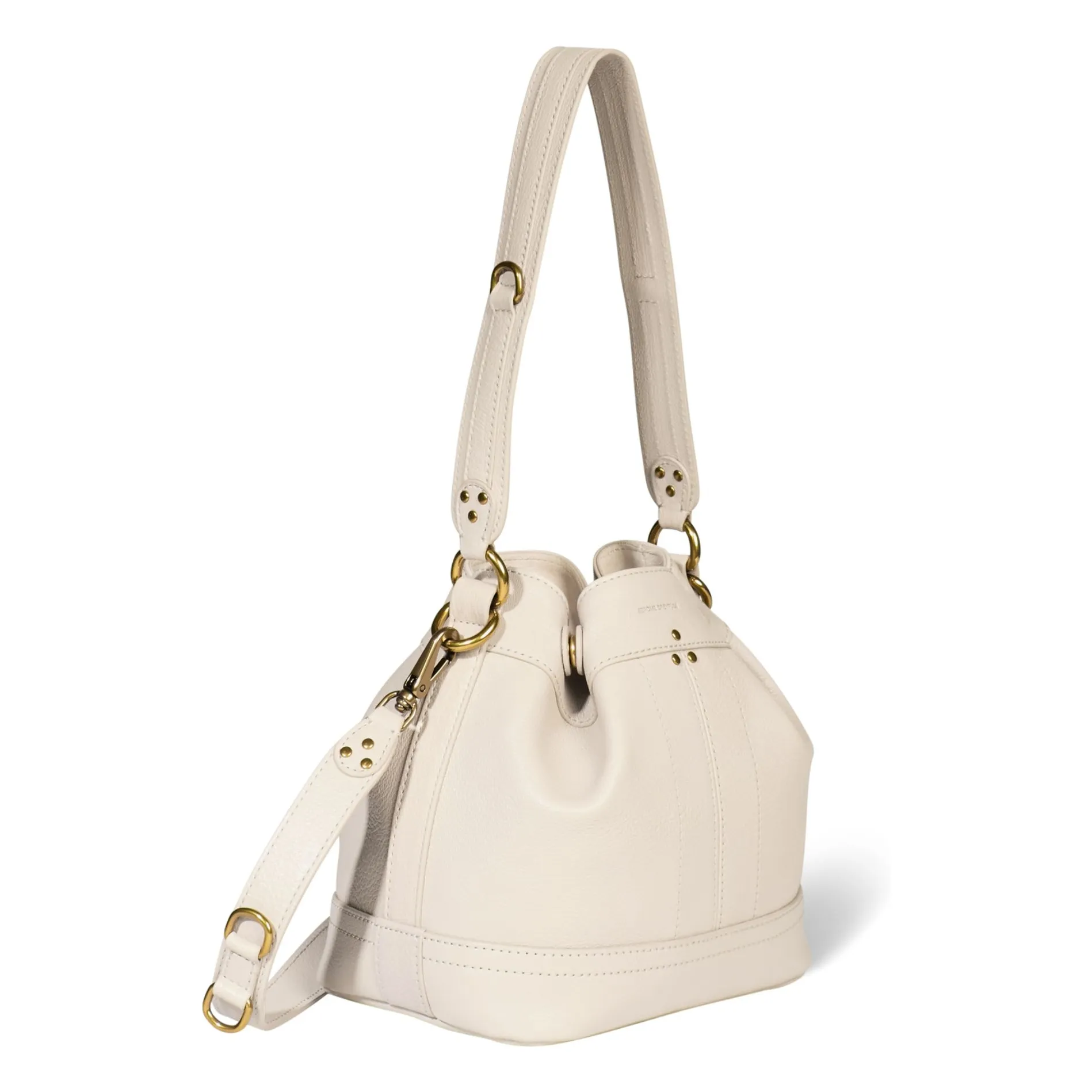 Sac Ben S Chèvre Grainé | Ecru- Image produit n°3