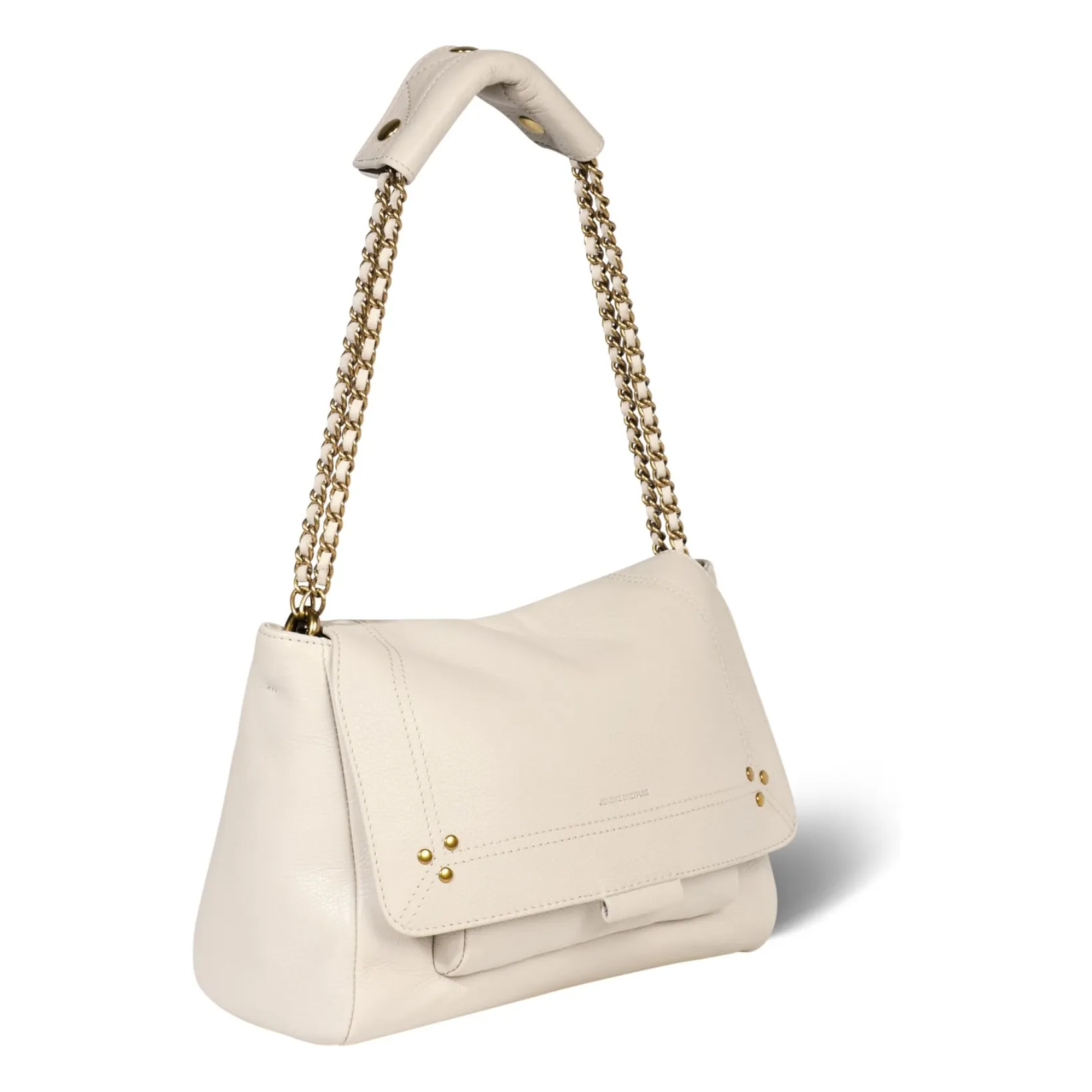 Sac Lulu M Chèvre Grainé | Ecru- Image produit n°5