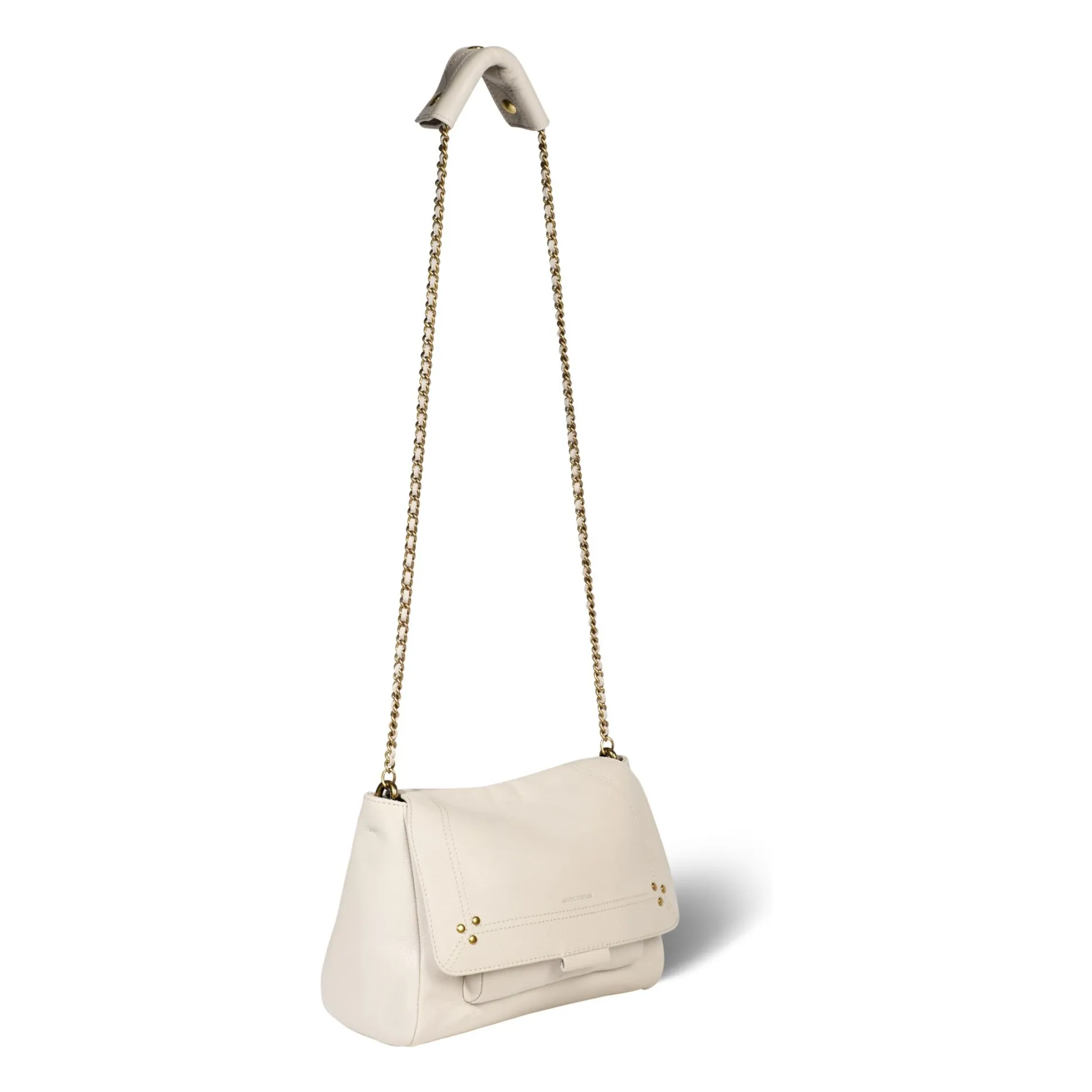 Sac Lulu M Chèvre Grainé | Ecru- Image produit n°6