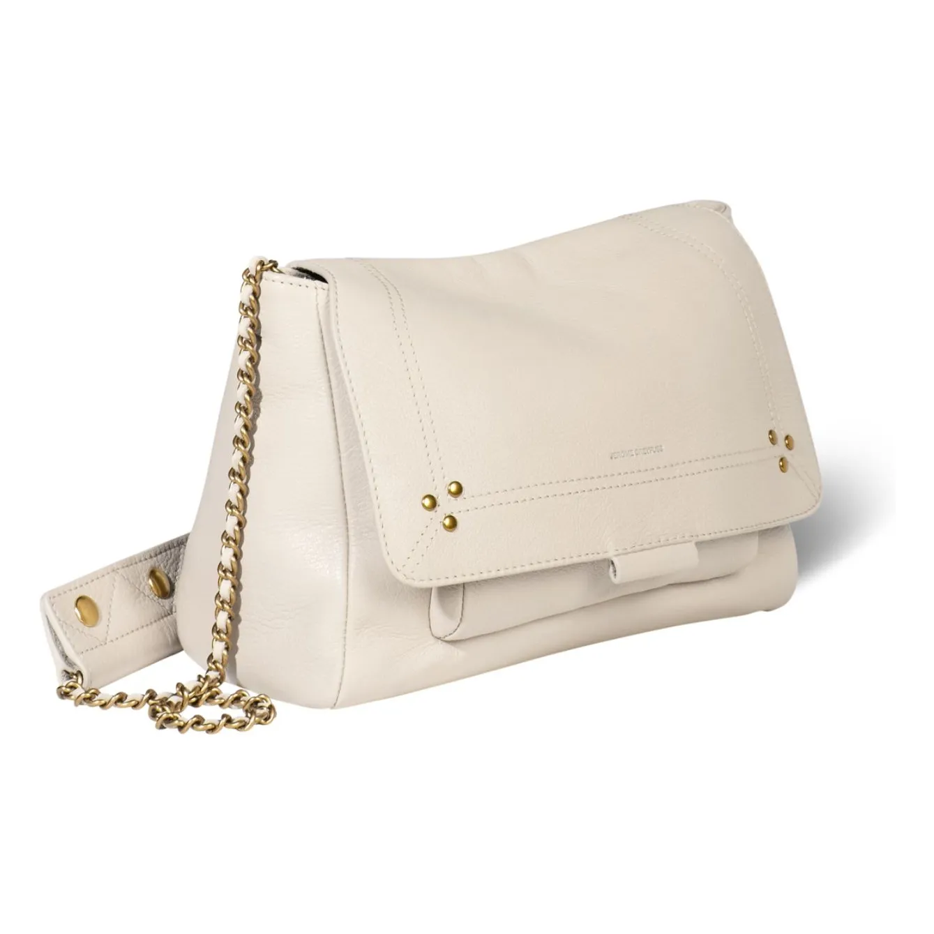 Sac Lulu M Chèvre Grainé | Ecru- Image produit n°4
