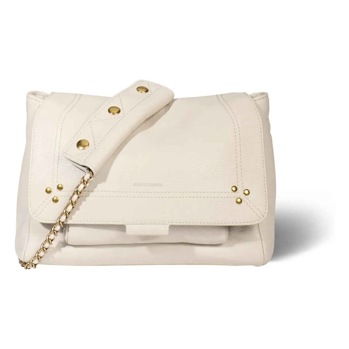 Sac Lulu M Chèvre Grainé | Ecru- Image produit n°3