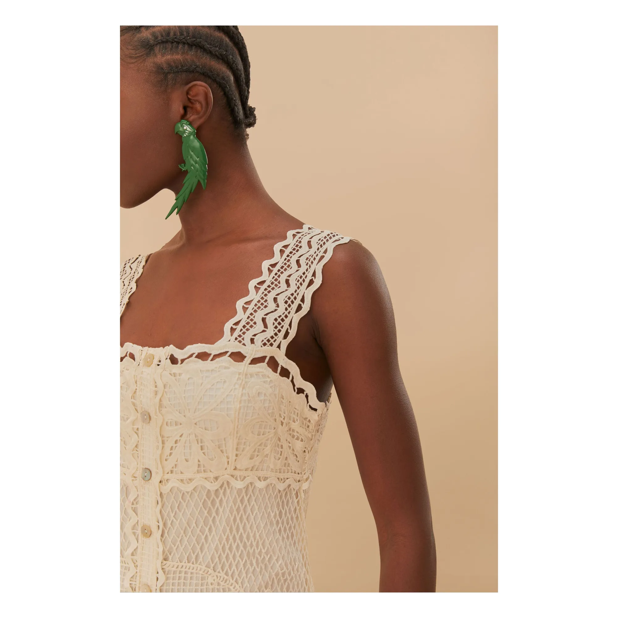 Farm Rio - Nautical Guipure Dress - Off white | Smallable