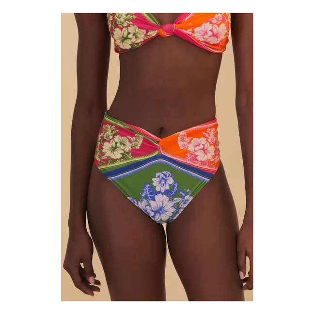 Floral Elegance Bikini Bottom | Pink