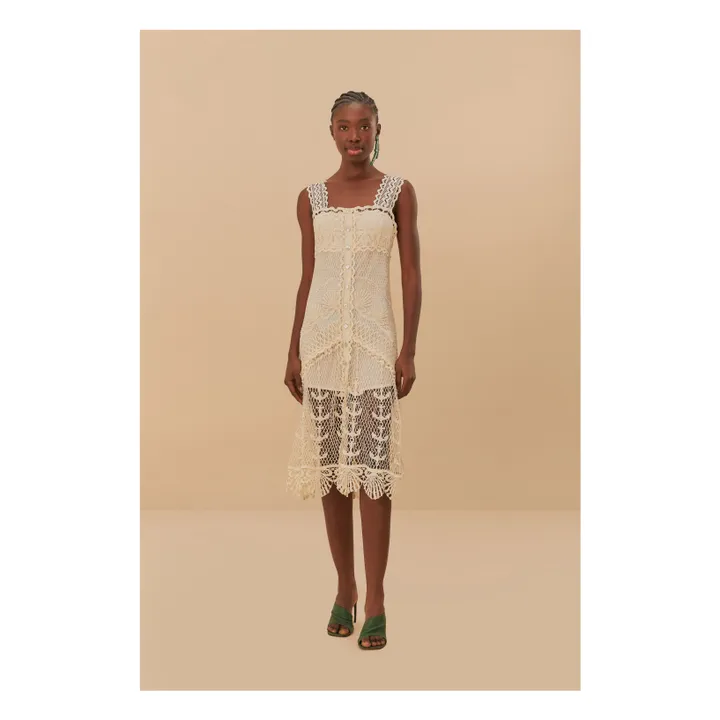 Robe Nautical Guipure | Blanc cassé- Image produit n°0