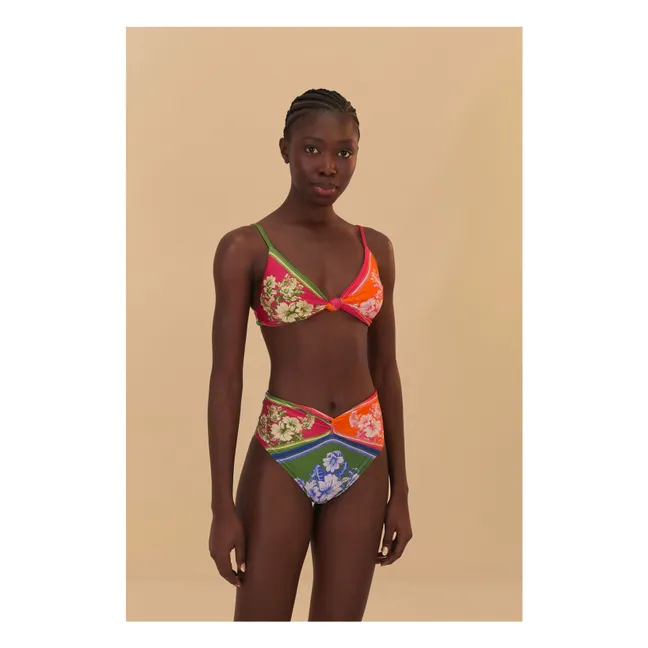 Floral Elegance Swimsuit Top | Pink