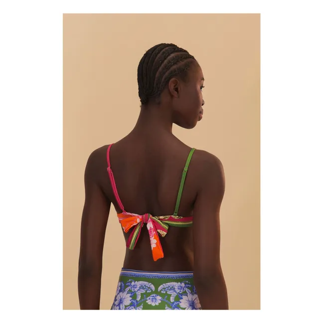 Floral Elegance Swimsuit Top | Pink