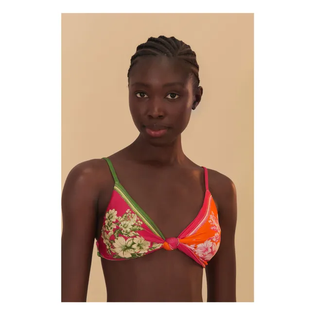 Haut de Maillot Floral Elegance | Rose