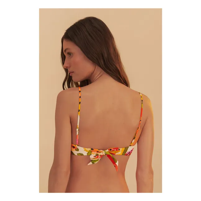 Fruit Paradise Swimsuit Top | Off white