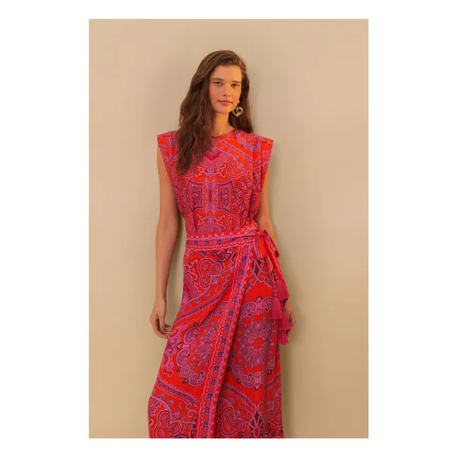 Jupe Paisley | Rouge