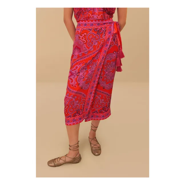 Jupe Paisley | Rouge