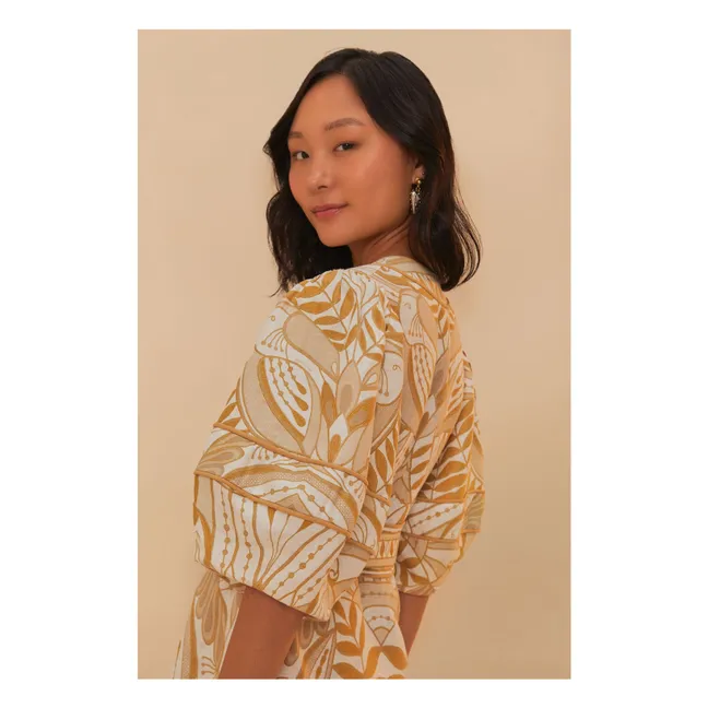 Kleid Lace Nature Leinen | Beige