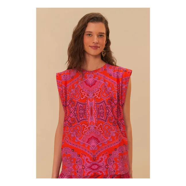Camiseta Paisley | Rojo