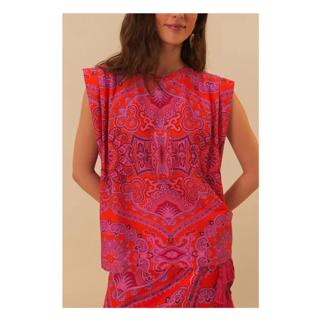 Camiseta Paisley | Rojo