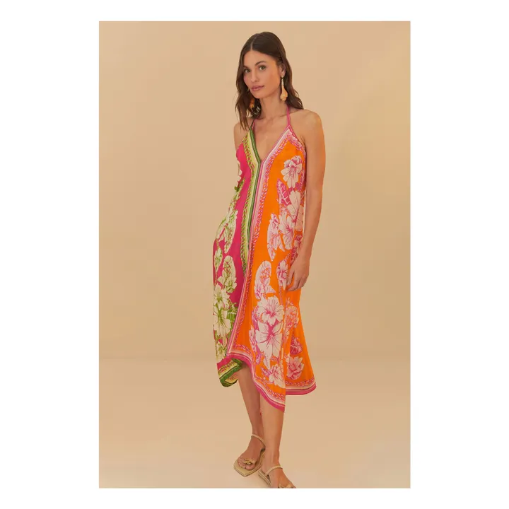 Robe Floral Elegance | Rose- Image produit n°1