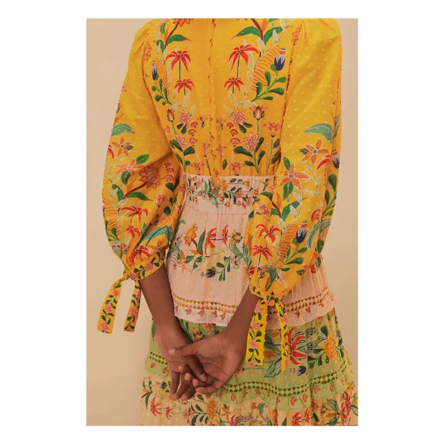 Vestido Delicate Flowers | Amarillo