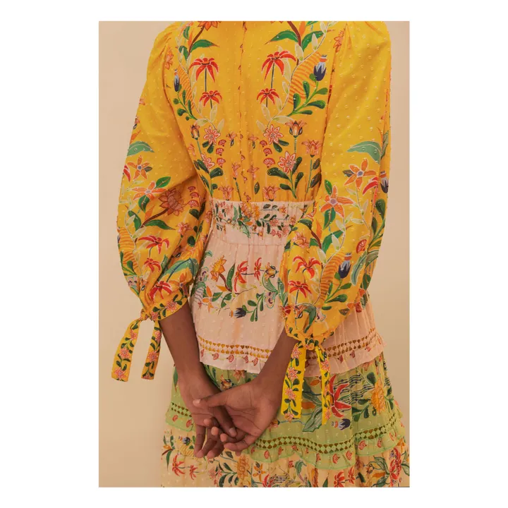 Robe Delicate Flowers | Jaune- Image produit n°4