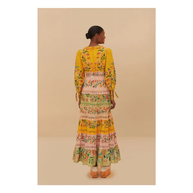 Vestido Delicate Flowers | Amarillo