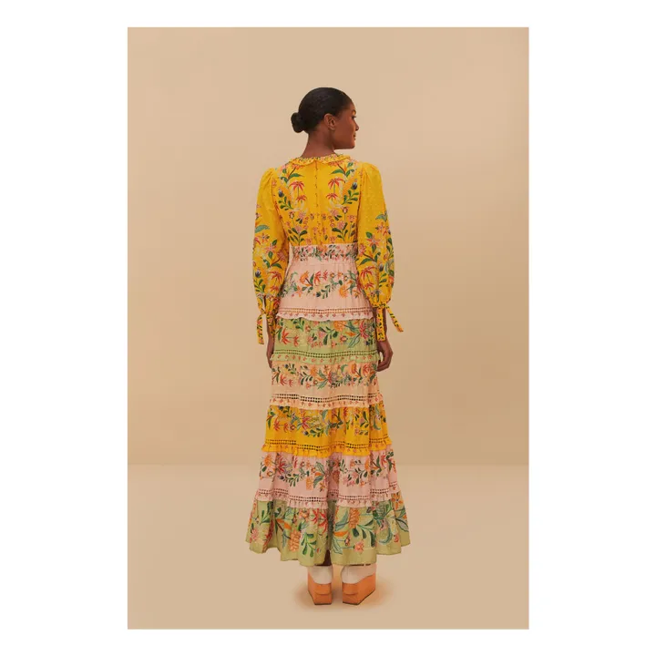 Robe Delicate Flowers | Jaune- Image produit n°2